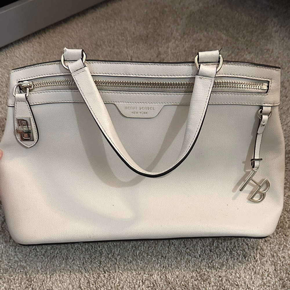 Henri Bendel Cream Satchel Bag